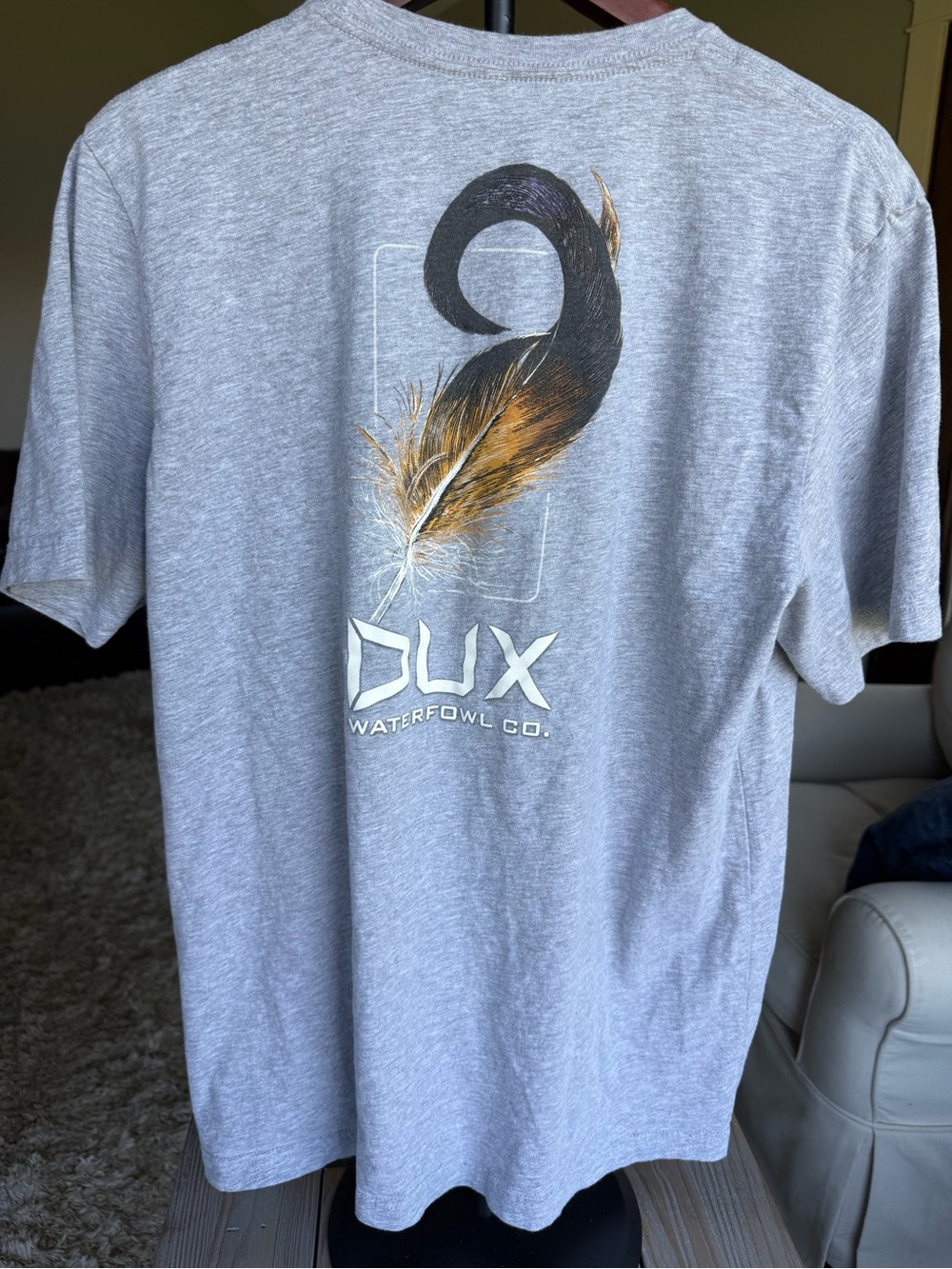 Bundle of 3 DUX Short Sleeve Tees- Gray, Charcoal and Tan, Size XL 100% Cotton - Picture 7 of 10